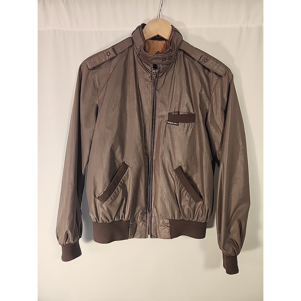 Members Only Brown Bomber Jacket